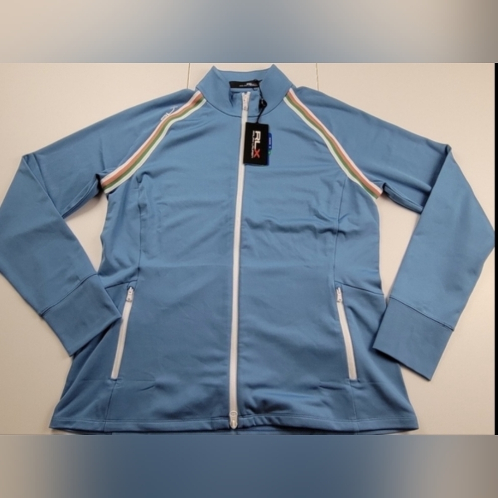 RLX Ralph Lauren Golf Hybrid Jacket Wicking Full-Zip Stretch Thumbholes Sz L NWT